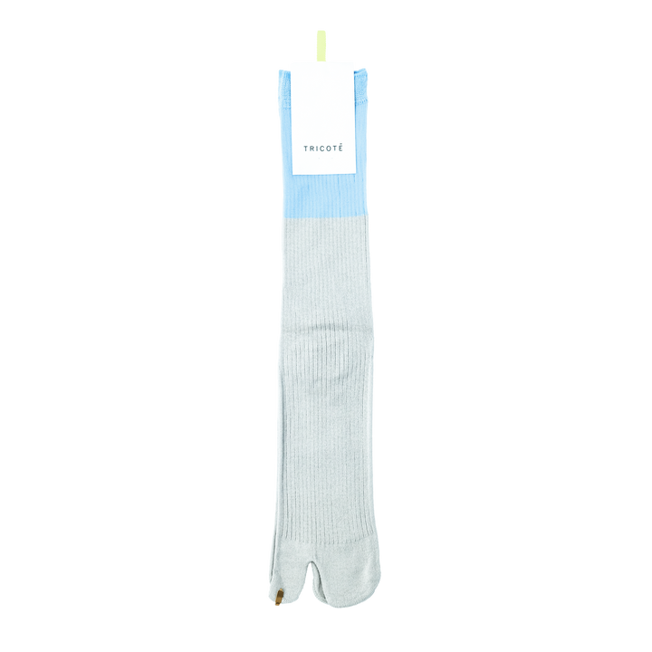 BICOLOR TABI SOCKS L.GRAY