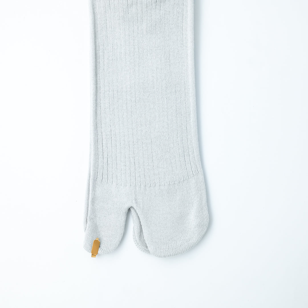 BICOLOR TABI SOCKS L.GRAY
