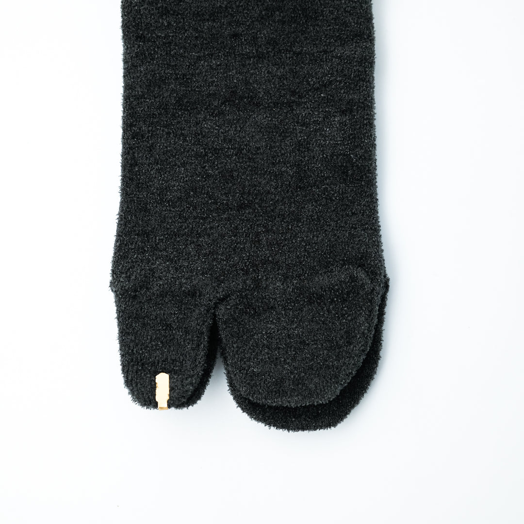 PLAID STRIPED TABI SOCKS CHARCOAL