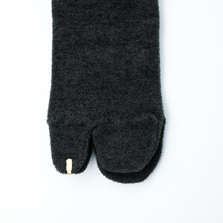 PLAID STRIPED TABI SOCKS CHARCOAL