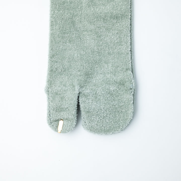 PLAID STRIPED TABI SOCKS MINT