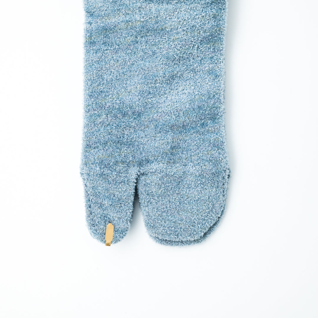 VELOR LAME TABI SOCKS L.BLUE