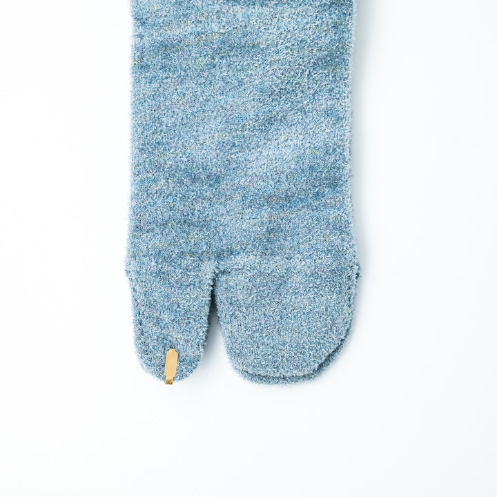 VELOR LAME TABI SOCKS L.BLUE
