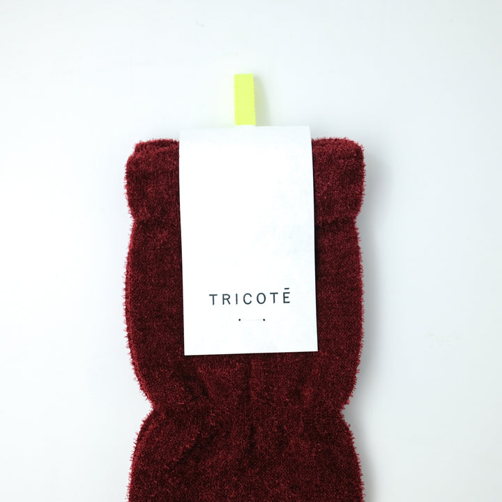 GATHER LOOSE HIGH SOCKS WINE