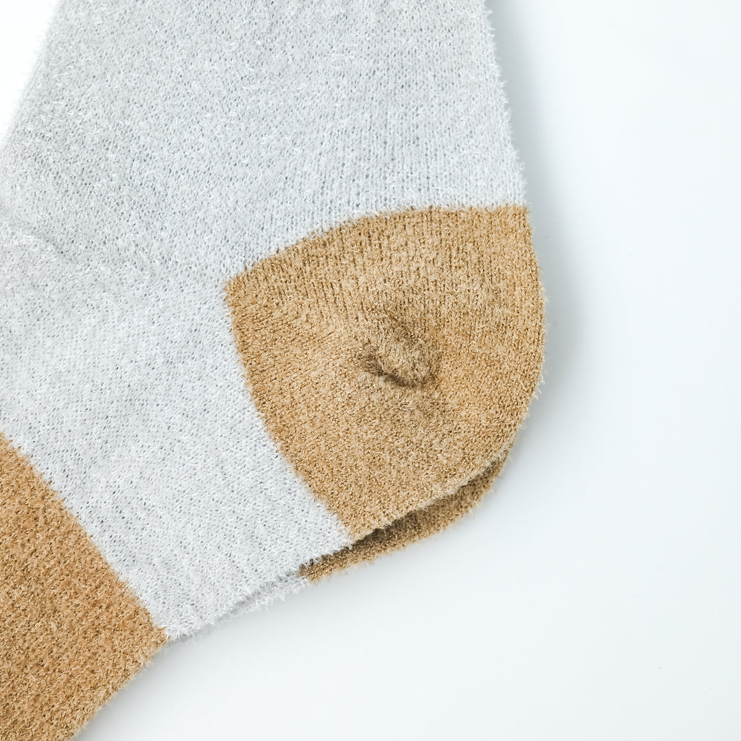 GATHER LOOSE HIGH SOCKS L.GRAY