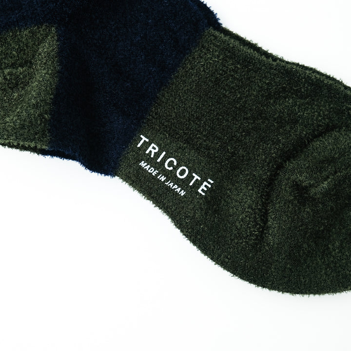 GATHER LOOSE HIGH SOCKS NAVY