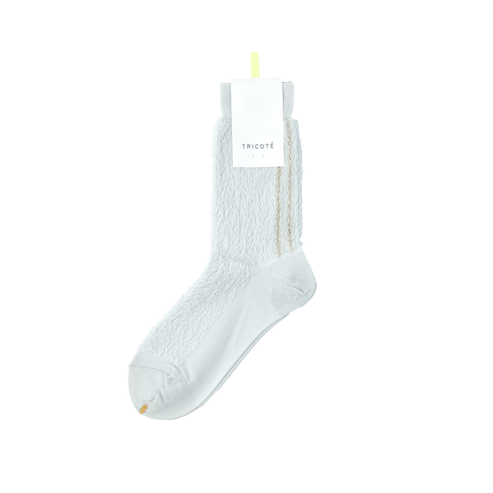 GLITTER LINE FUR SOCKS L.GRAY