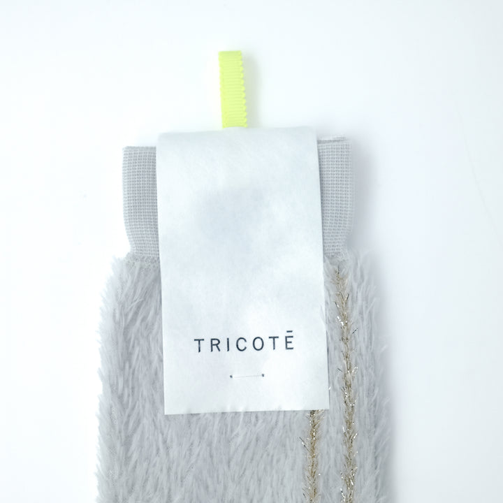 GLITTER LINE FUR SOCKS L.GRAY