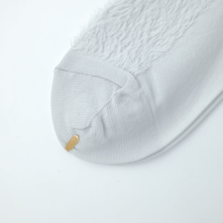 GLITTER LINE FUR SOCKS L.GRAY