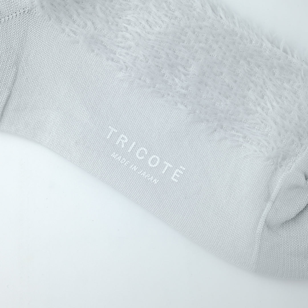 GLITTER LINE FUR SOCKS L.GRAY