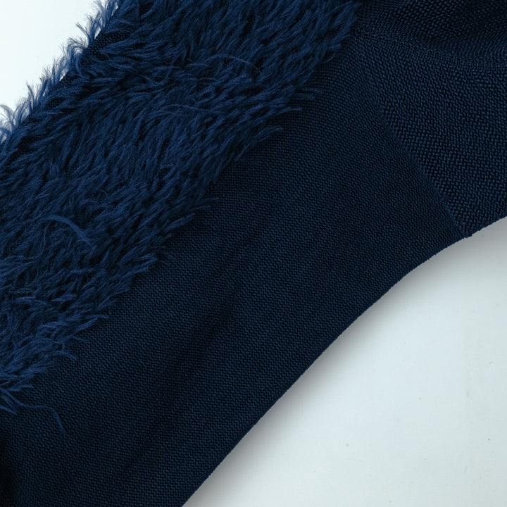 GLITTER LINE FUR SOCKS NAVY