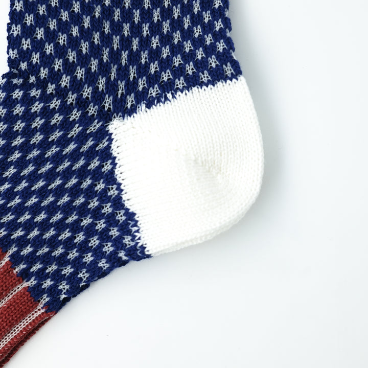 BORDER MESH SOCKS WHITE