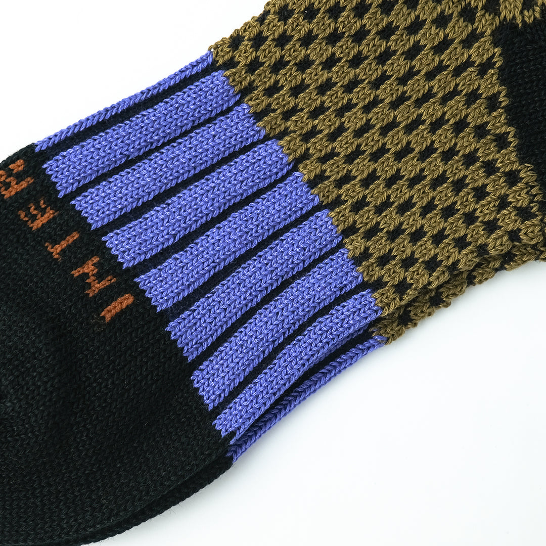 BORDER MESH SOCKS BLACK