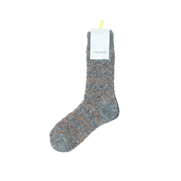 ZIGZAG TAMLINKS SOCKS CHARCOAL
