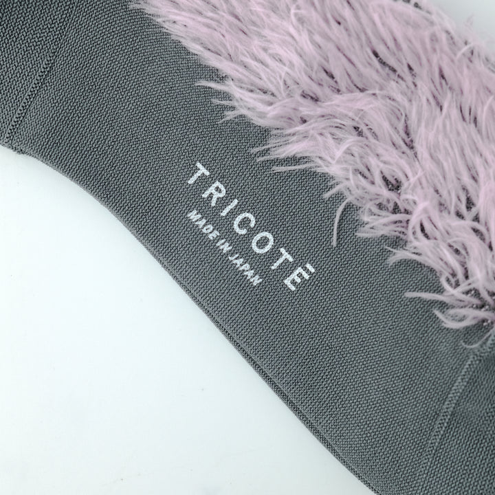 BICOLOR FUR SOCKS PINK