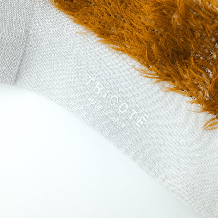 BICOLOR FUR SOCKS BROWN