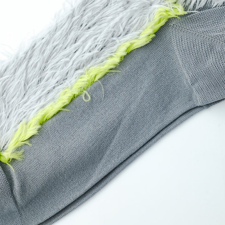 SIDE LINE FAKE FUR SOCKS L.GRAY
