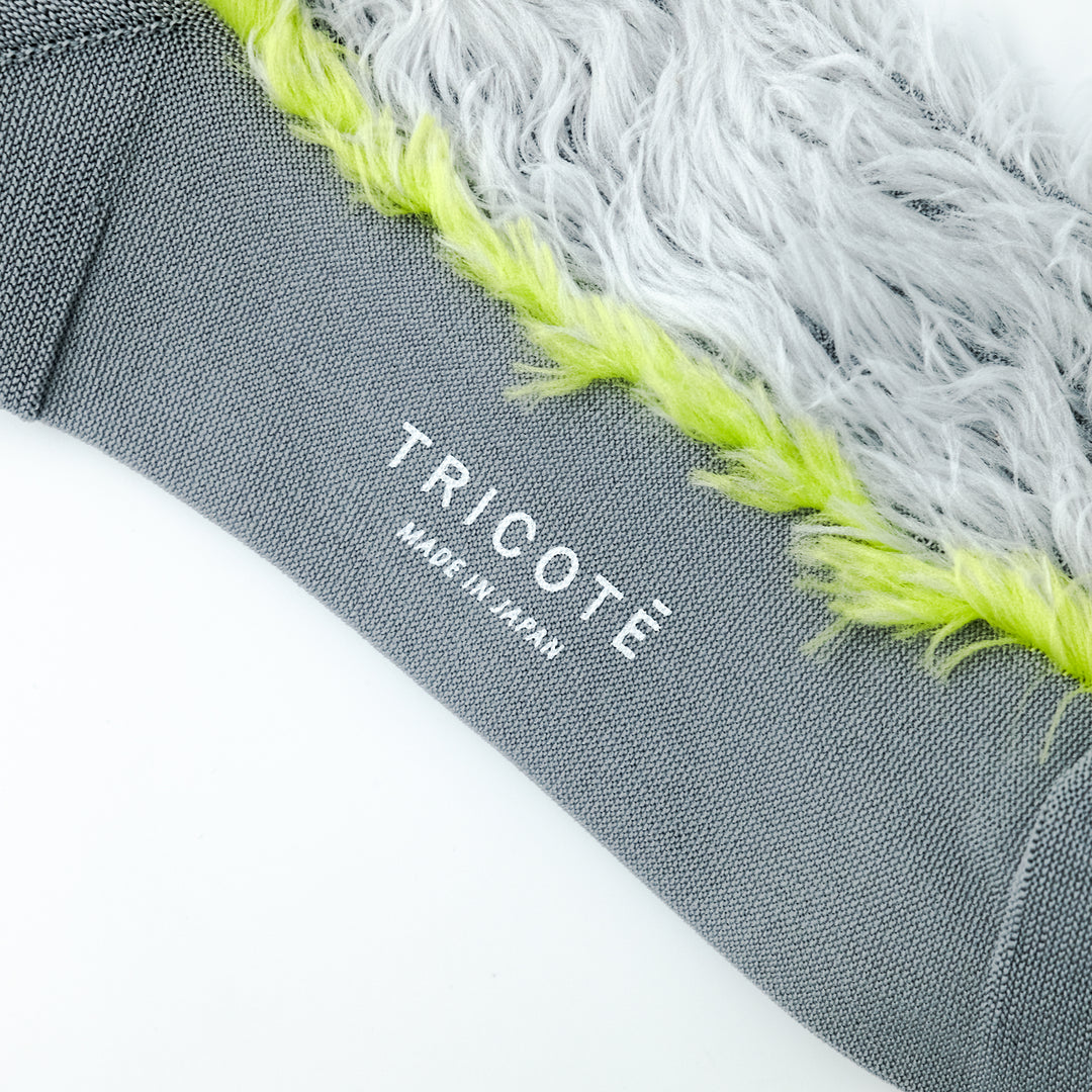 SIDE LINE FAKE FUR SOCKS L.GRAY