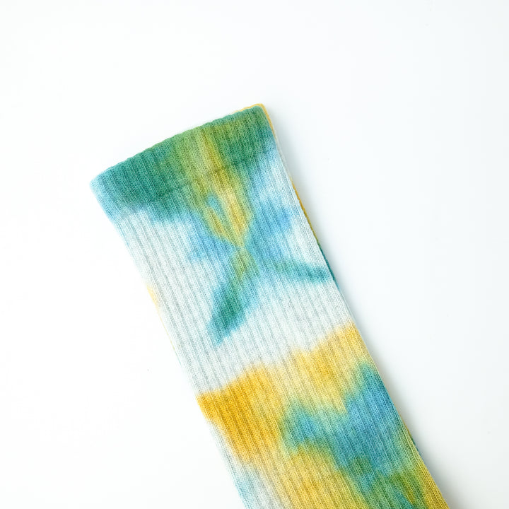Tie Dye Long Socks GREEN