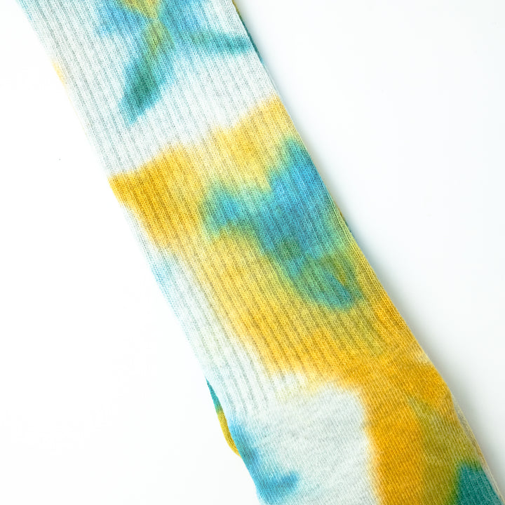 Tie Dye Long Socks GREEN