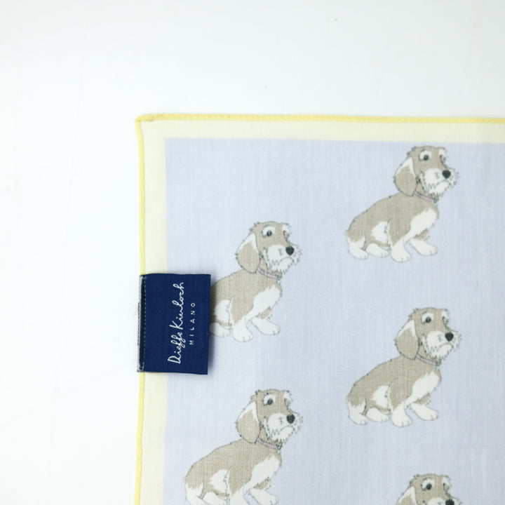 PET "SAUSAGE DOG AO" コットンハンカチーフ (クラシック) PURPLE×YELLOW