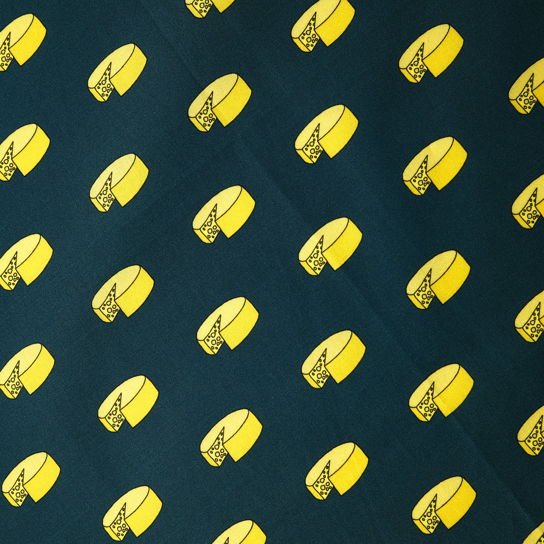 AMSTERDAM "CHEESE" コットンハンカチーフ (クラシック)  BLUE×RED