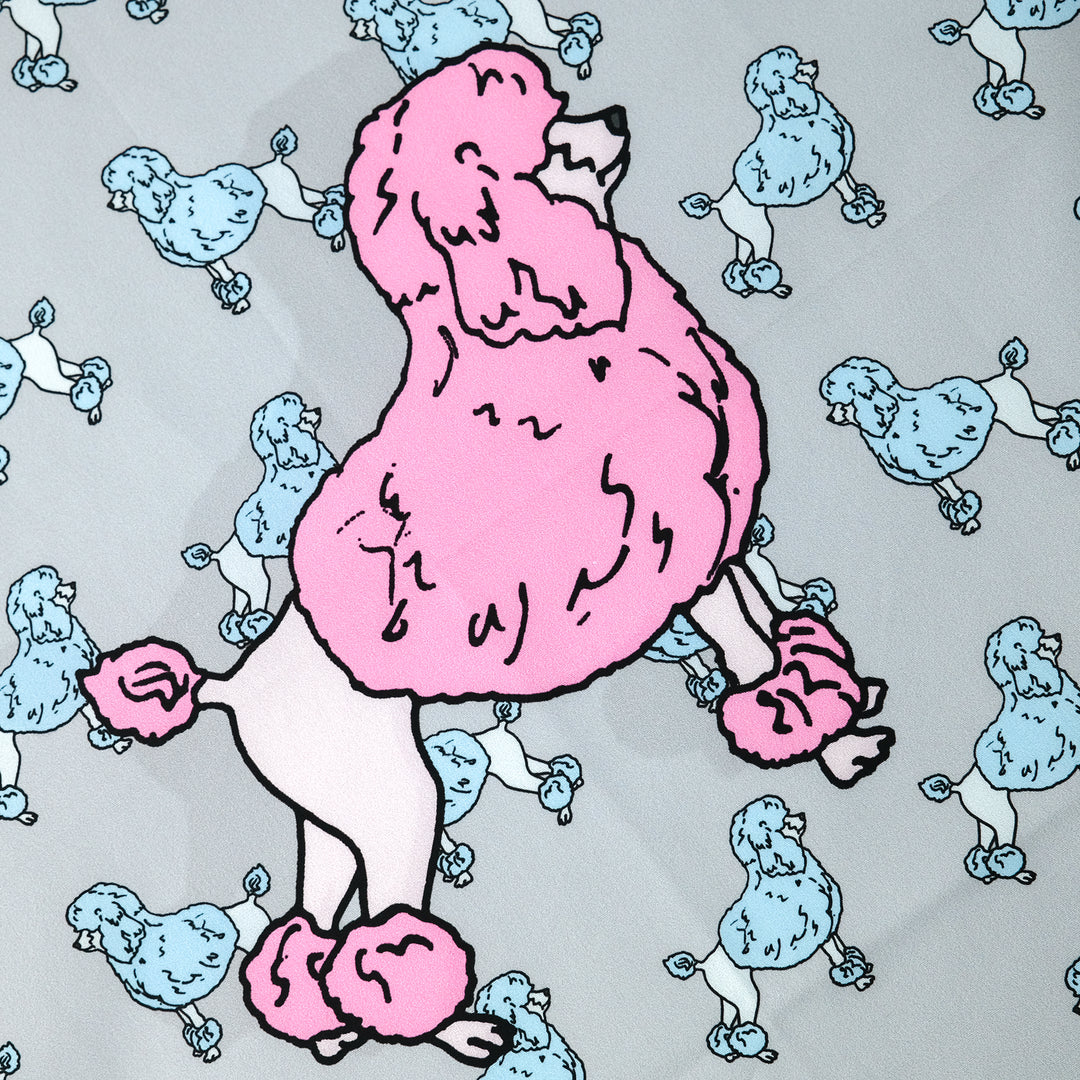 PARIS "BARBONCINI" コットンハンカチーフ (クラシック)  GRAY×NAVY