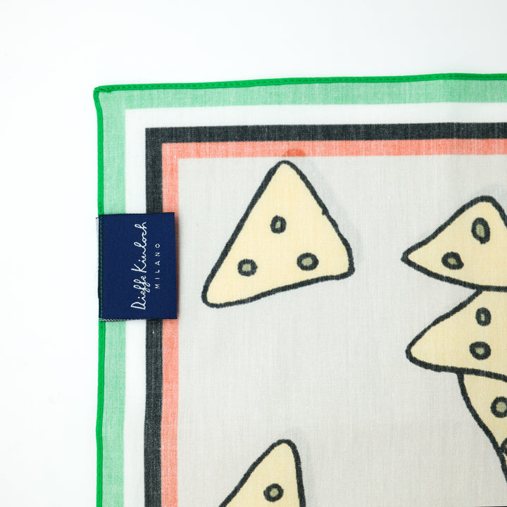 MEXICO "GUACAMOLE" コットンハンカチーフ (クラシック)  BEIGE×GREEN