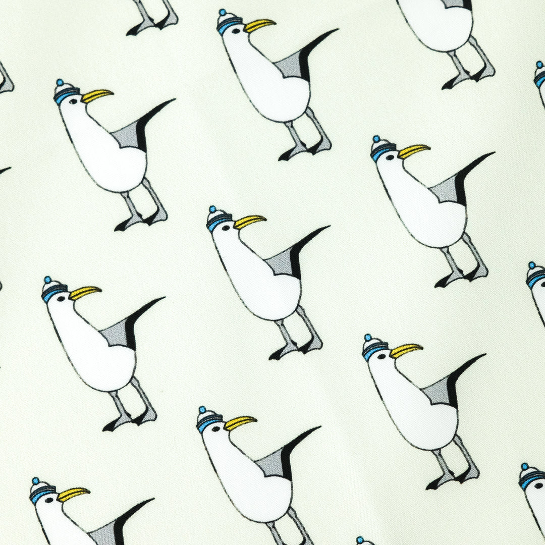 VENEZIA ”SEAGULL” コットンハンカチーフ (クラシック)  CREAM×GREEN