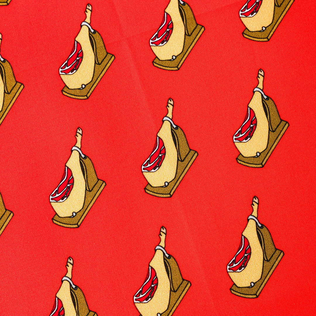 MADRID ”SERRANO HAM AO” コットンハンカチーフ (クラシック) RED×YELLOW