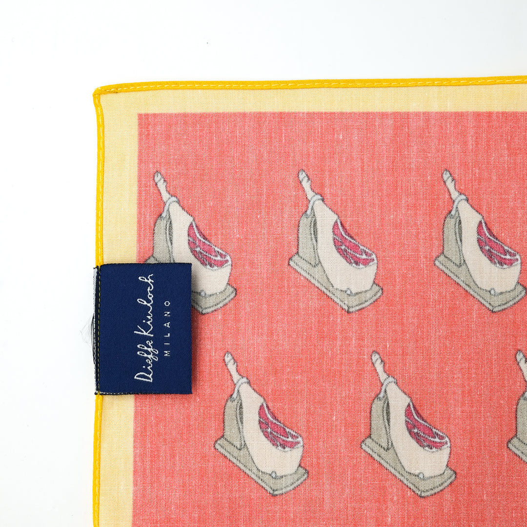 MADRID ”SERRANO HAM AO” コットンハンカチーフ (クラシック) RED×YELLOW