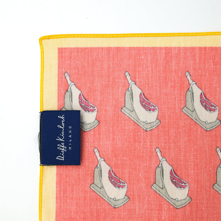 MADRID ”SERRANO HAM AO” コットンハンカチーフ (クラシック) RED×YELLOW