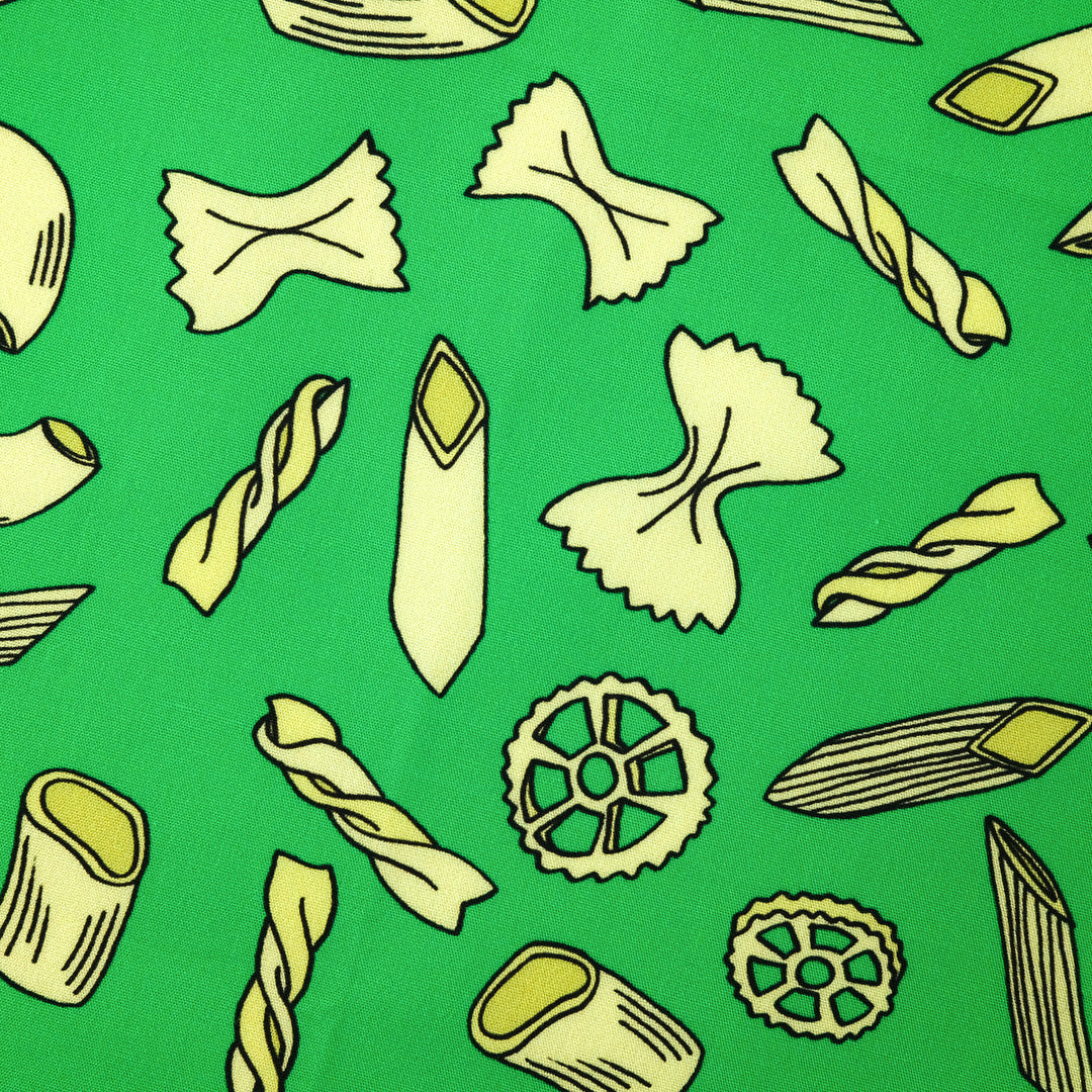 NAPOLI ”MIXED PASTA” コットンハンカチーフ (クラシック)  GREEN×BROWN