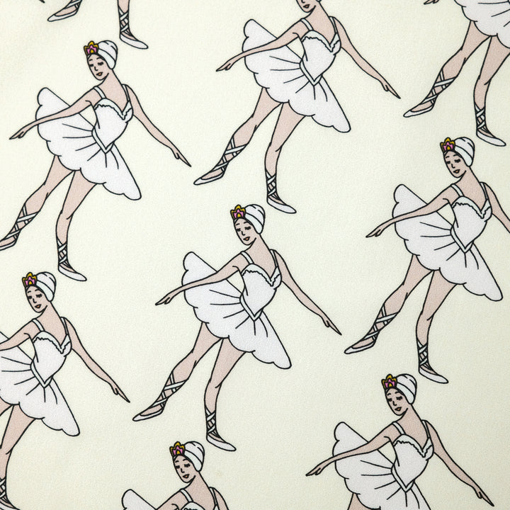 RUSSIA "BOLSHOI" コットンハンカチーフ (クラシック)  IVORY×RED