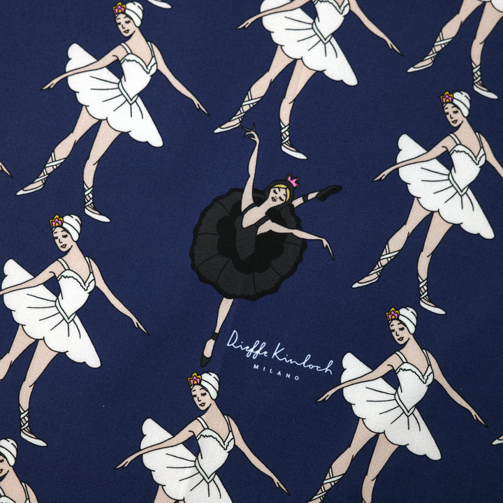 RUSSIA "BOLSHOI" コットンハンカチーフ (クラシック)  NAVY×RED