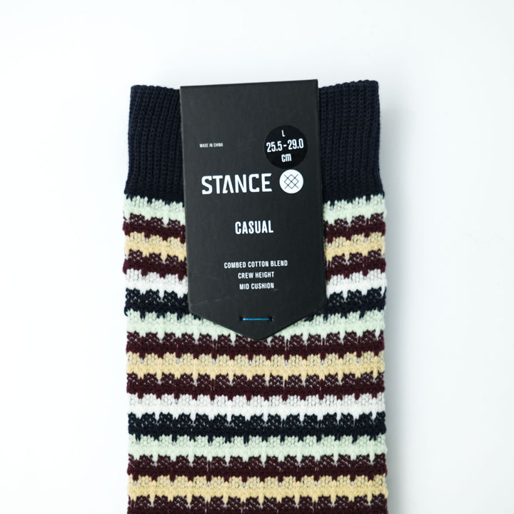 CHICLETS WAFFLE KNIT CREW（NAVY）L