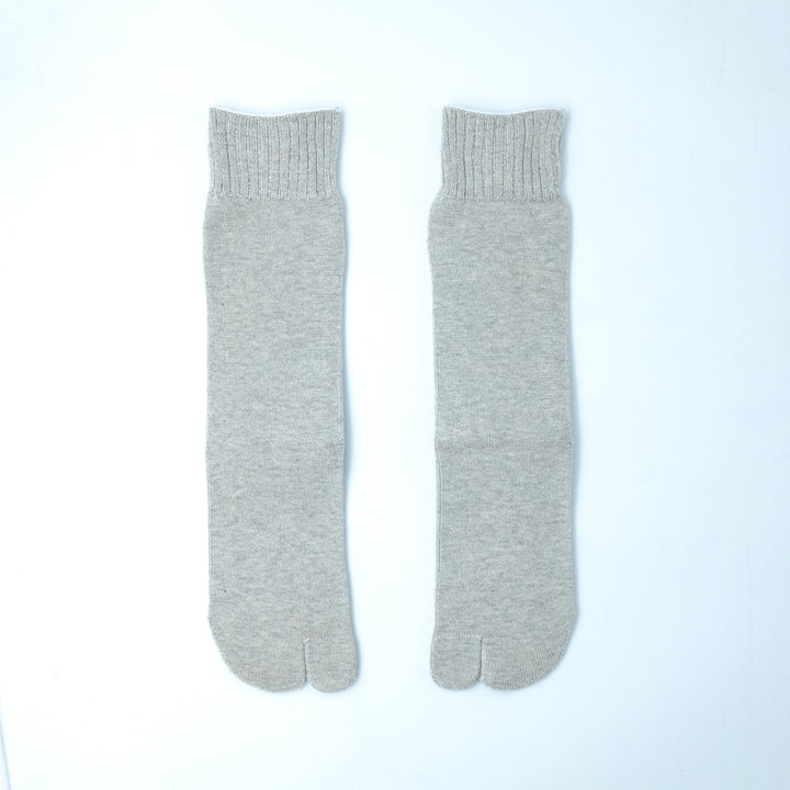 コットンバックラインラメTABIソックス LIGHT GRAY×SILVER LAME