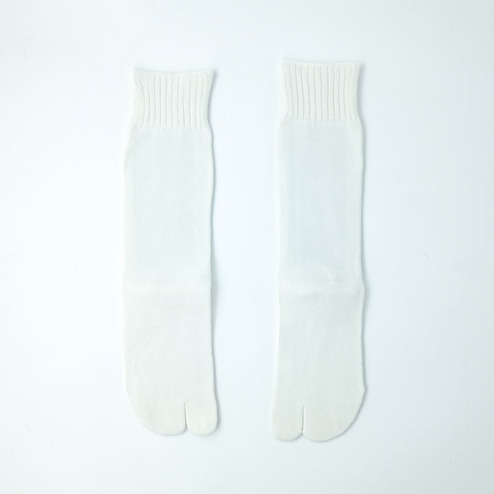 コットンバックラインラメTABIソックス WHITE×WHITE LAME