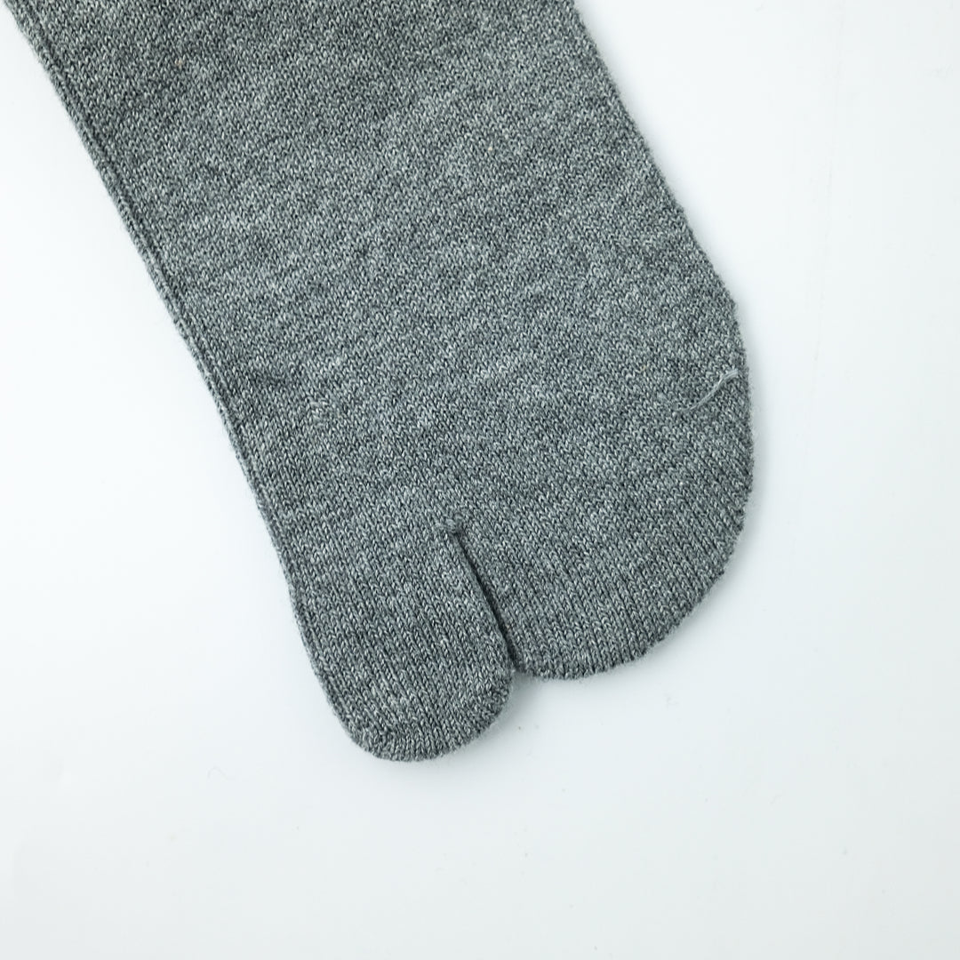 ダブルラインTABIソックス GRAY×WHITE