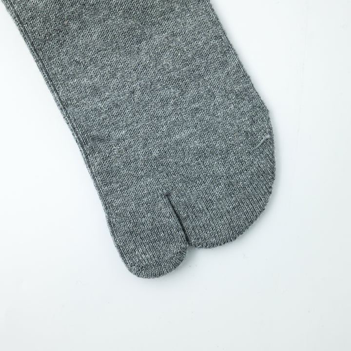 ダブルラインTABIソックス GRAY×WHITE
