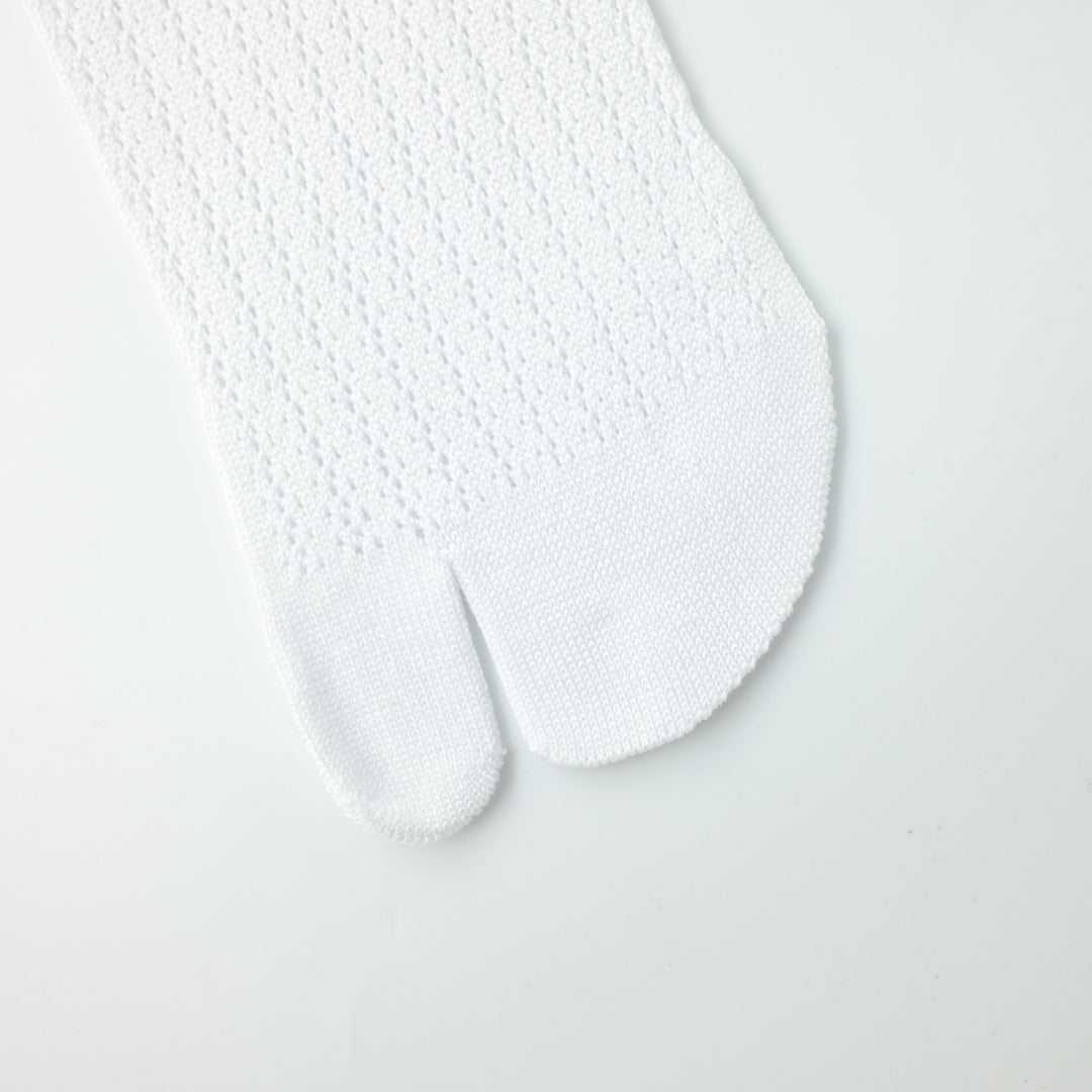 メッシュTABI スケーターソックス BLACK×RED