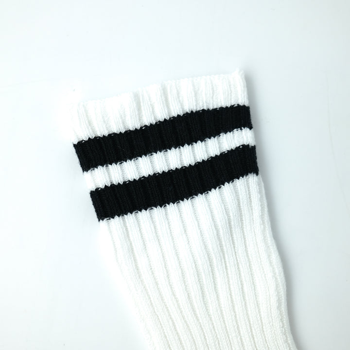 ダブルラインTABIソックス WHITE×BLACK