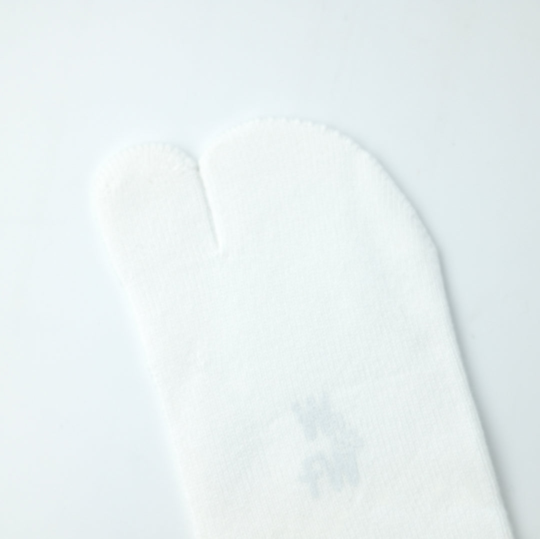 ダブルラインTABIソックス WHITE×BLACK