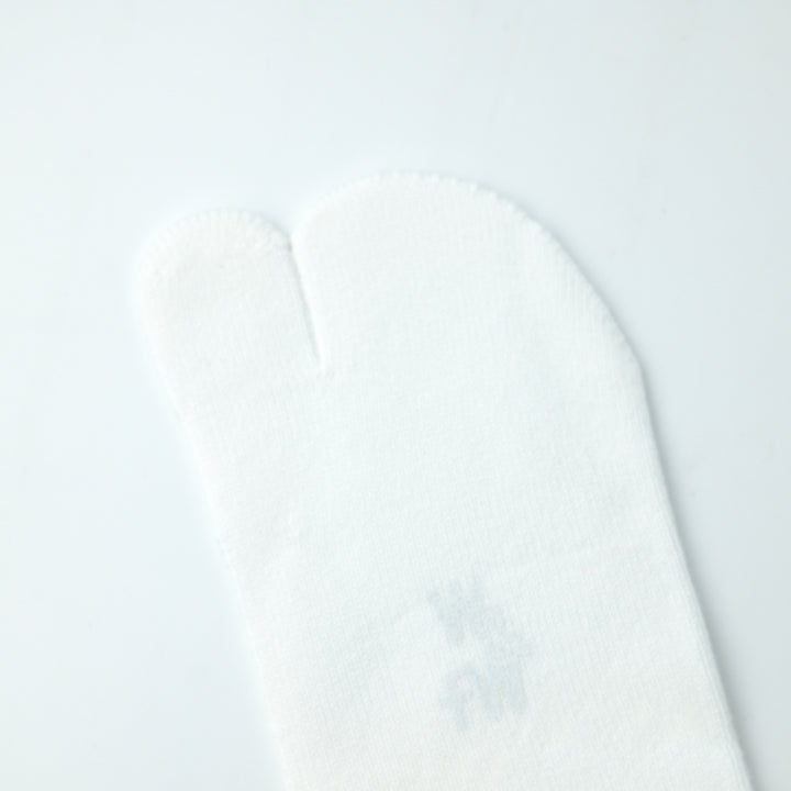 ダブルラインTABIソックス WHITE×BLACK