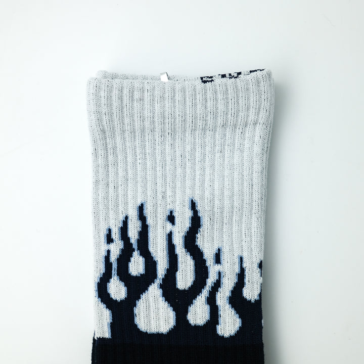 FLAME SOCKS MELANGE/NAVY PEAL WHITE