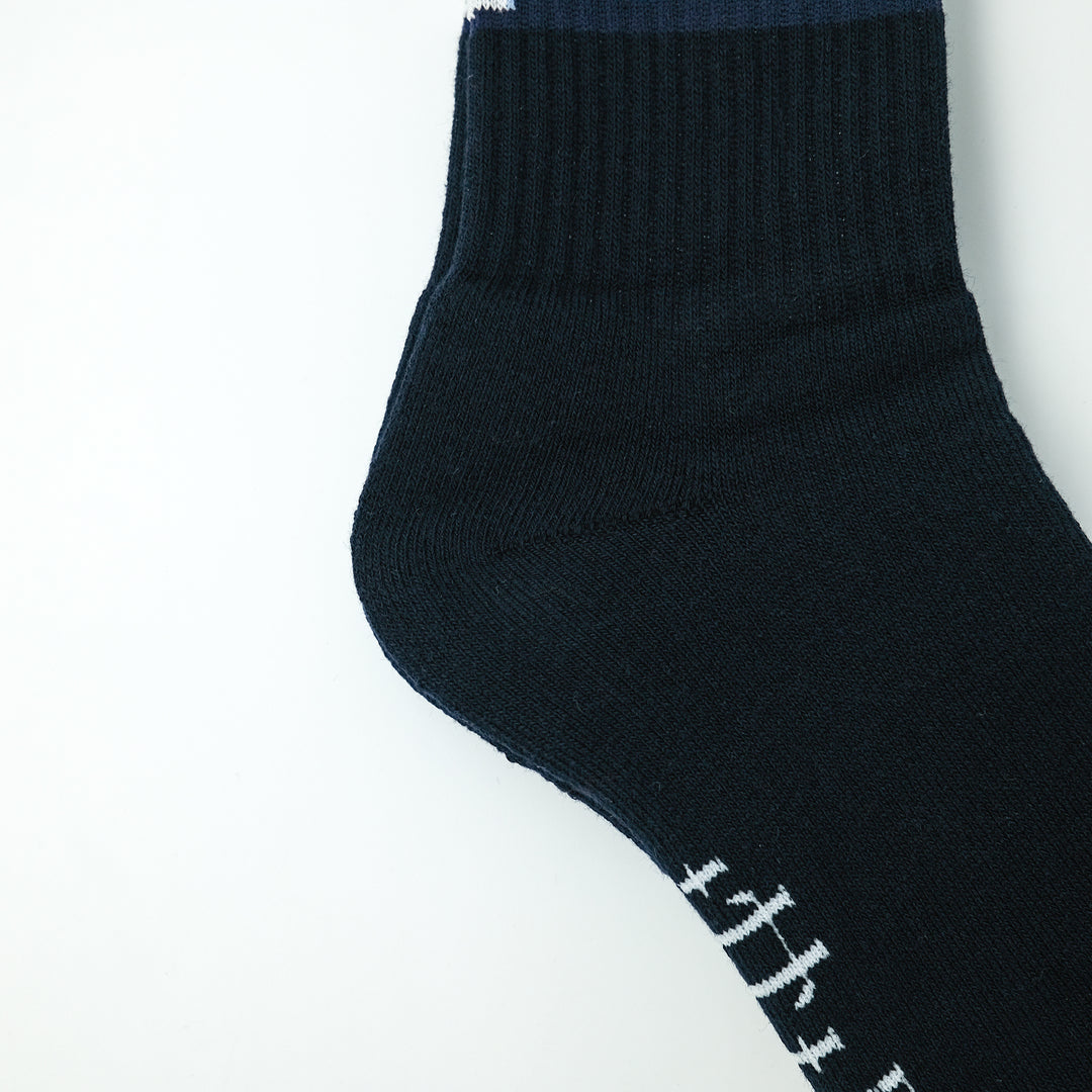 FLAME SOCKS MELANGE/NAVY PEAL WHITE