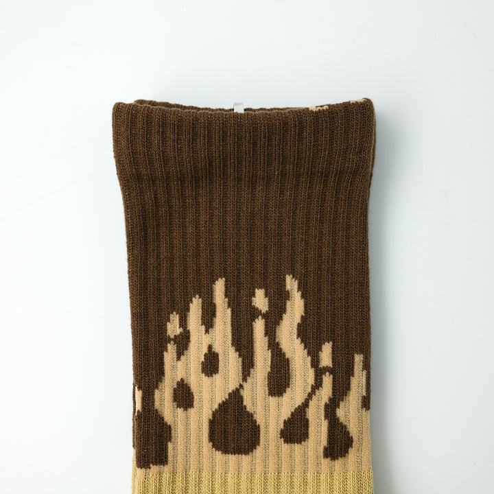 FLAME SOCKS CAMEL/BROWN