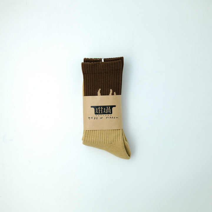 FLAME SOCKS CAMEL/BROWN