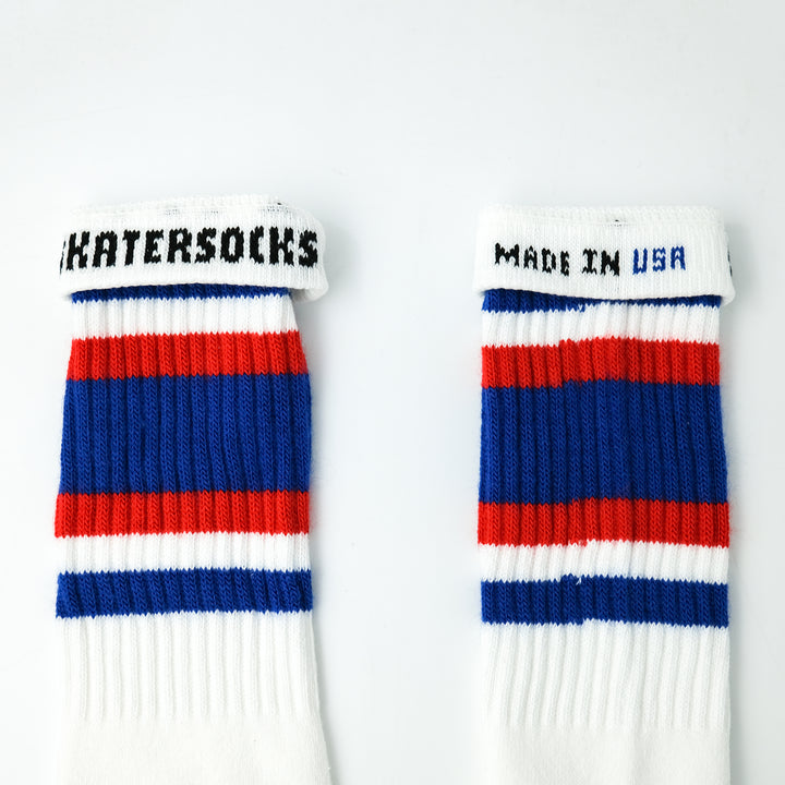 19インチ ラインチューブソックス  ROYAL BLUE/RED STYLE4(ONE SIZE / ROYAL BLUE/RED)