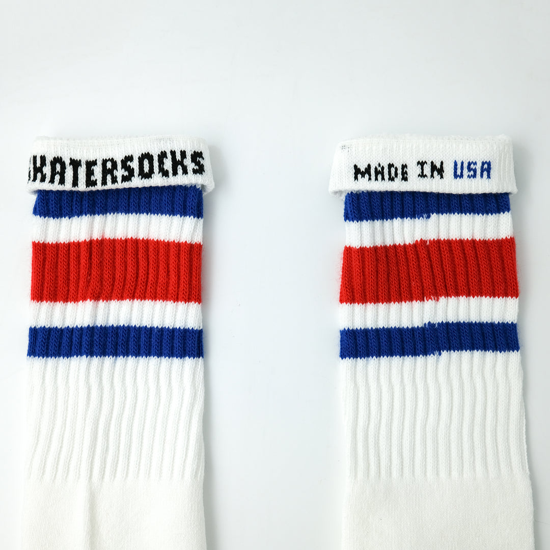 19インチ ラインチューブソックス  ROYAL BLUE/RED STYLE3(ONE SIZE / ROYAL BLUE/RED)
